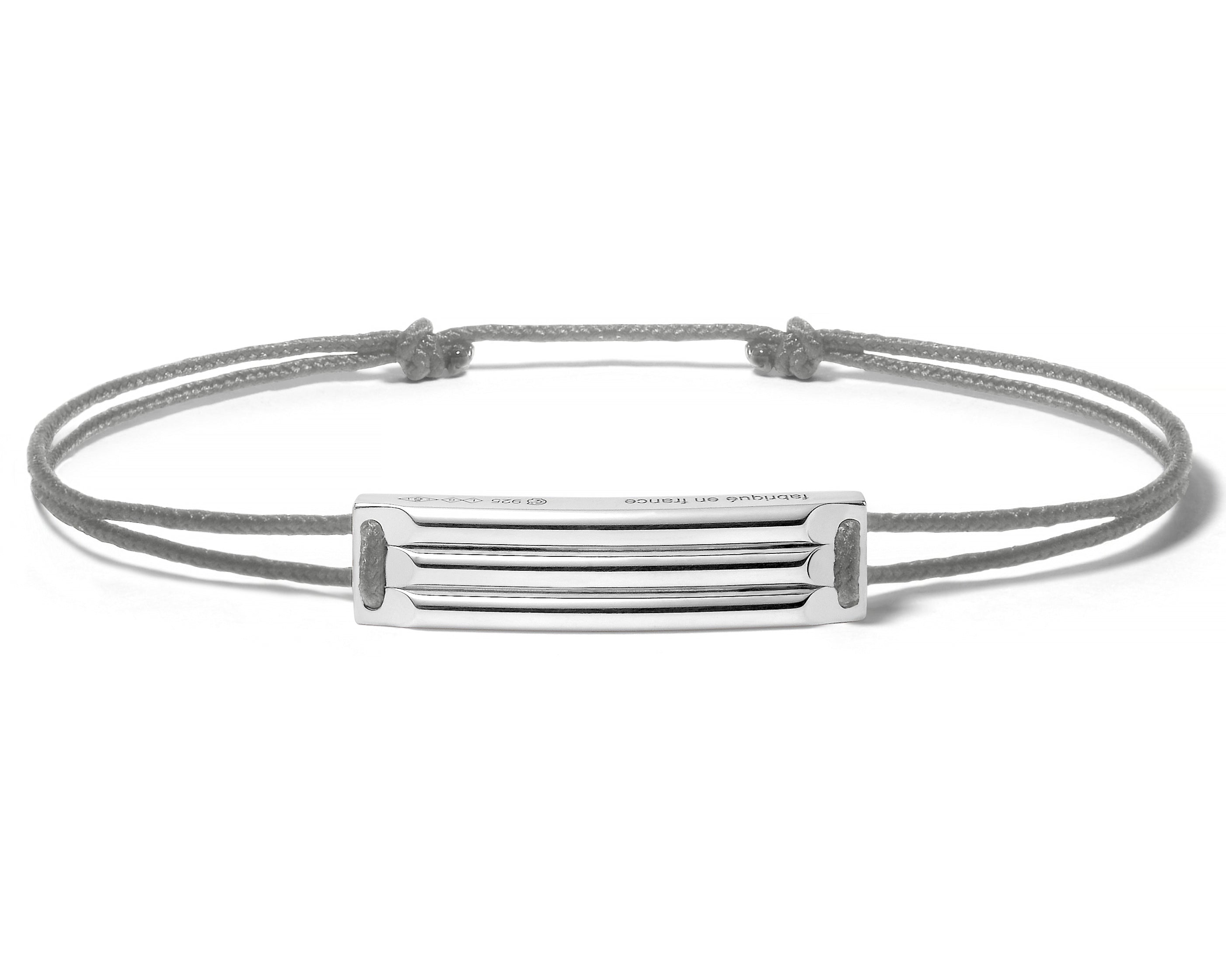 godron grey cord bracelet 5g