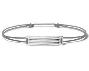 godron grey cord bracelet le 5g