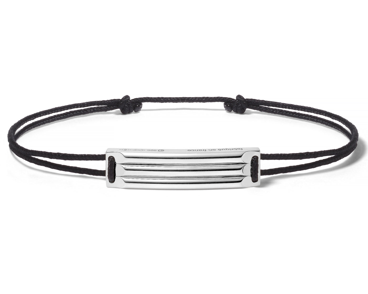 godron black cord bracelet le 5g