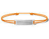 bracelet cordon orange godron le 5g