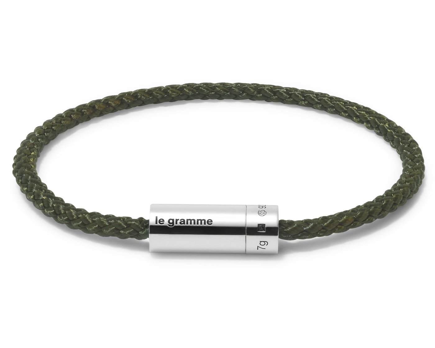 khaki nato cable bracelet le 7g