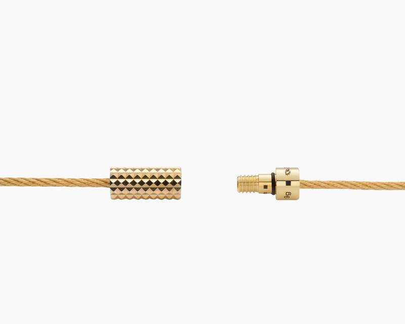 bracelet câble guilloché pyramide le 11g