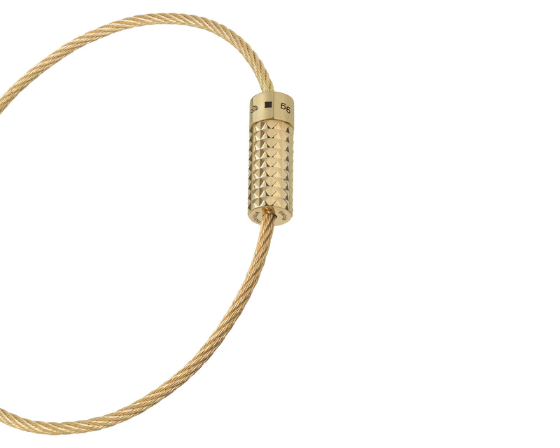 pyramid guilloche cable bracelet le 11g