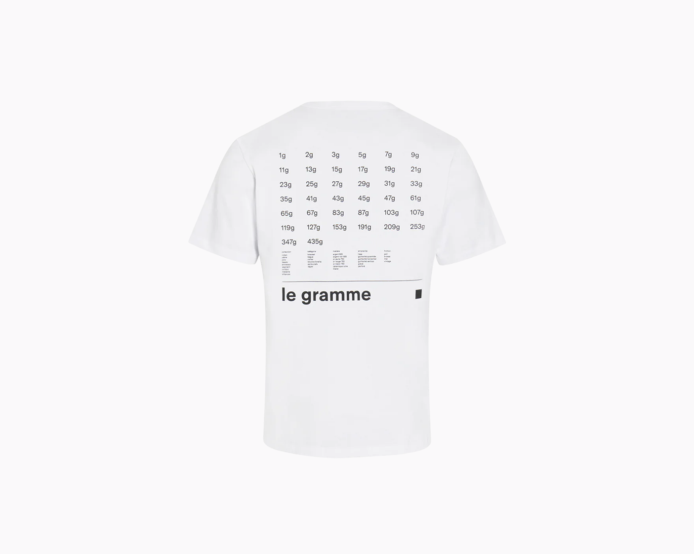 white t-shirt 240g