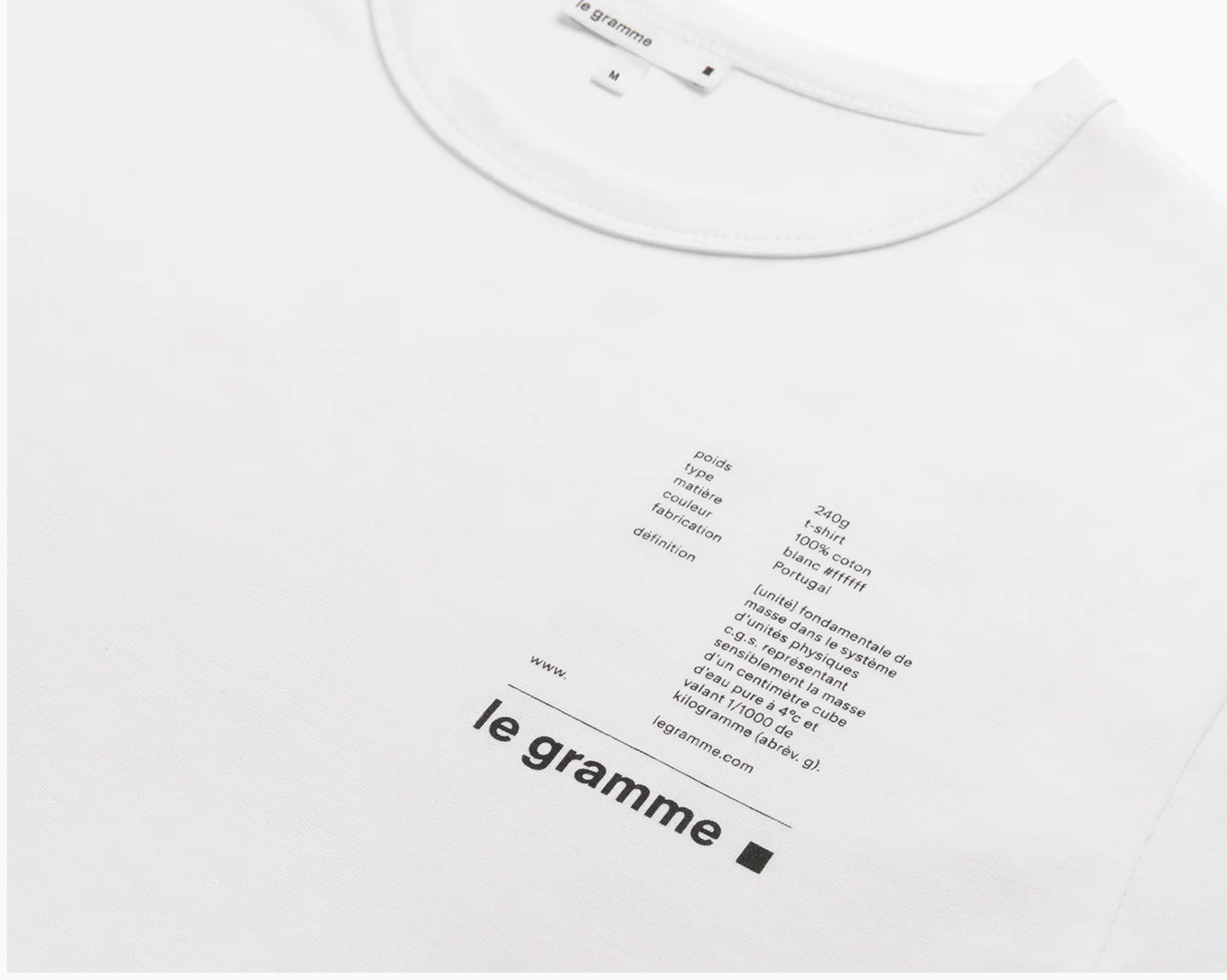 white t-shirt 240g