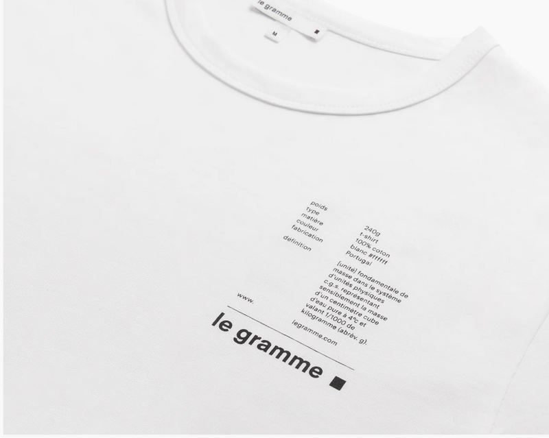 white t-shirt 240g