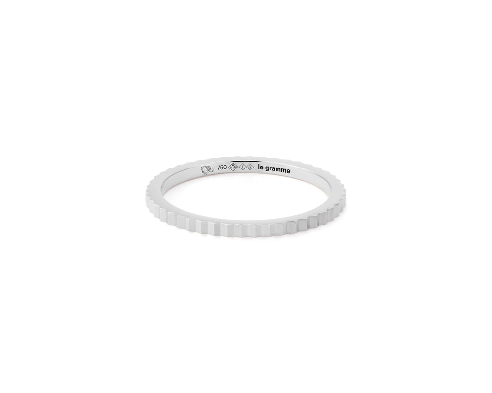 bague ruban guilloché la 2g