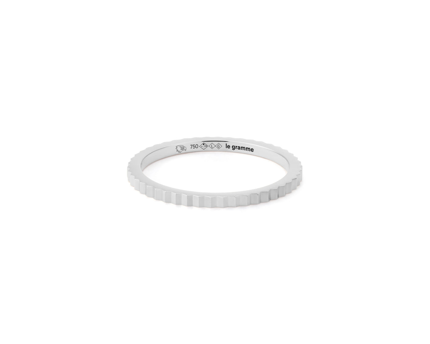 bague ruban guilloché la 2g