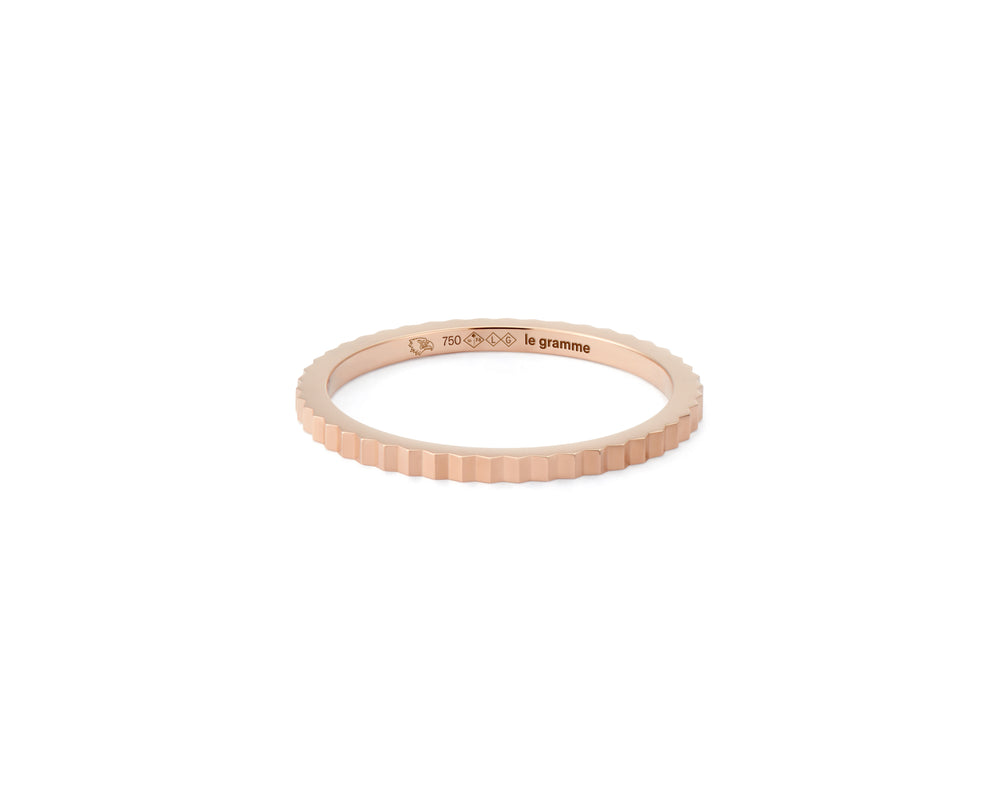 bague ruban guilloché la 2g