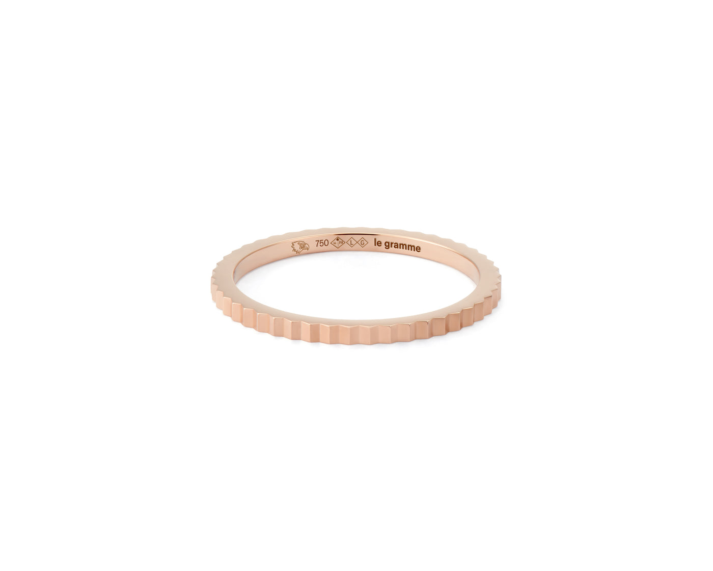 bague ruban guilloché la 2g