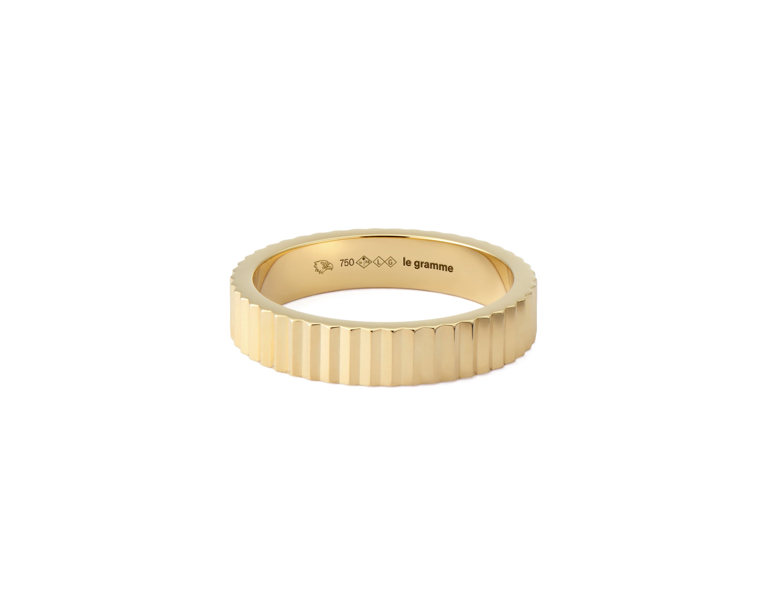 bague ruban guilloché la 7g