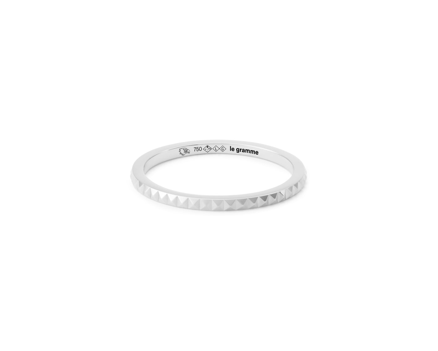 bague ruban guilloché la 2g