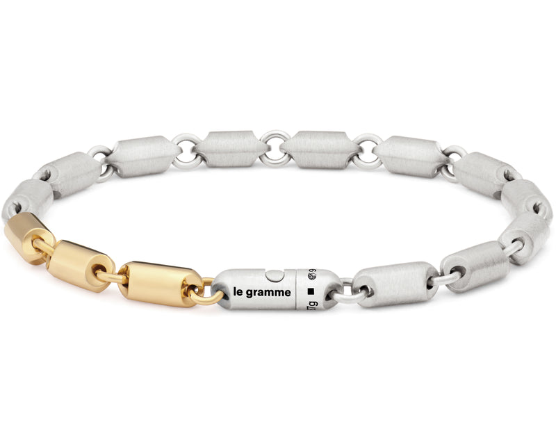 bracelet-segment-argent-925-or-jaune-18ct-27g-bijoux-pour-homme