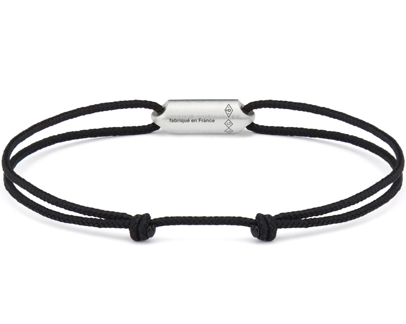 bracelet cordon noir segment le 3g