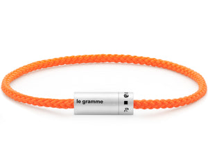 orange nato cable bracelet le 7g