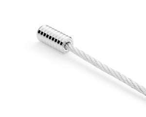 vertical guilloche cable bracelet le 9g