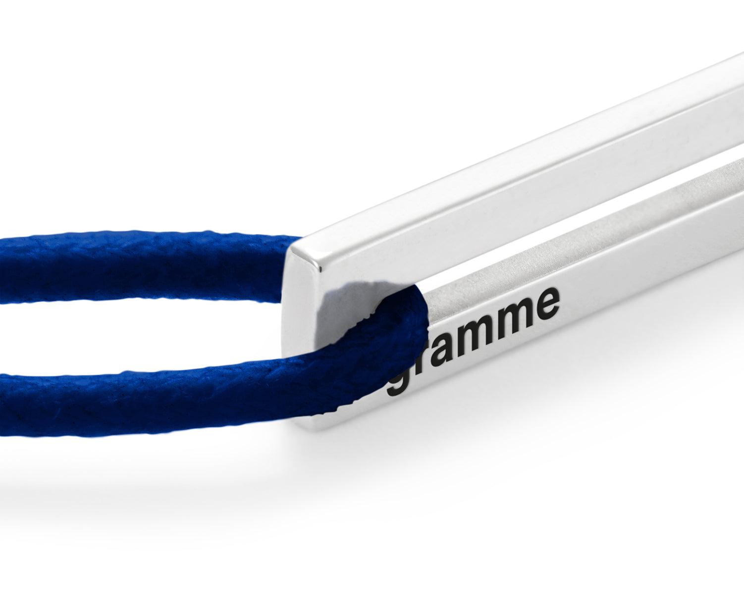 bracelet cordon bleu électrique perforé le 1,7g