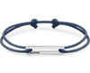bracelet cordon bleu gris perforé le 1,7g