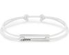 perforated white cord bracelet le 1.7g