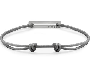 perforated gray cord bracelet le 1.7g