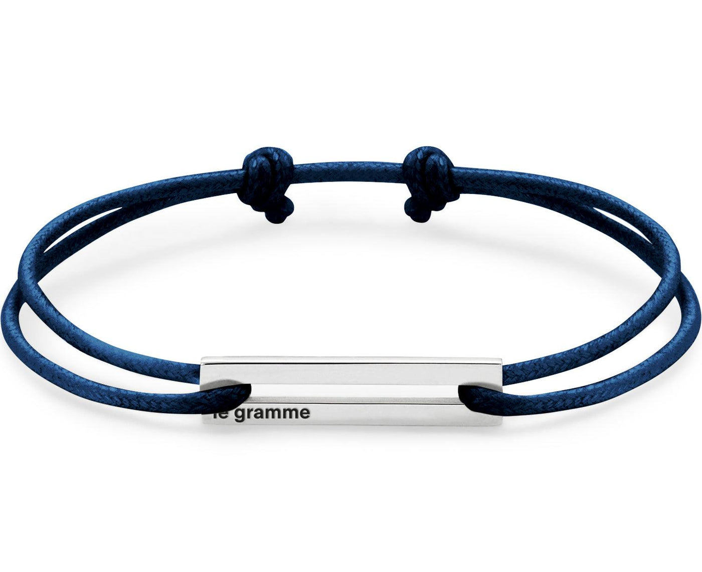 perforated navy blue cord bracelet le 1.7g
