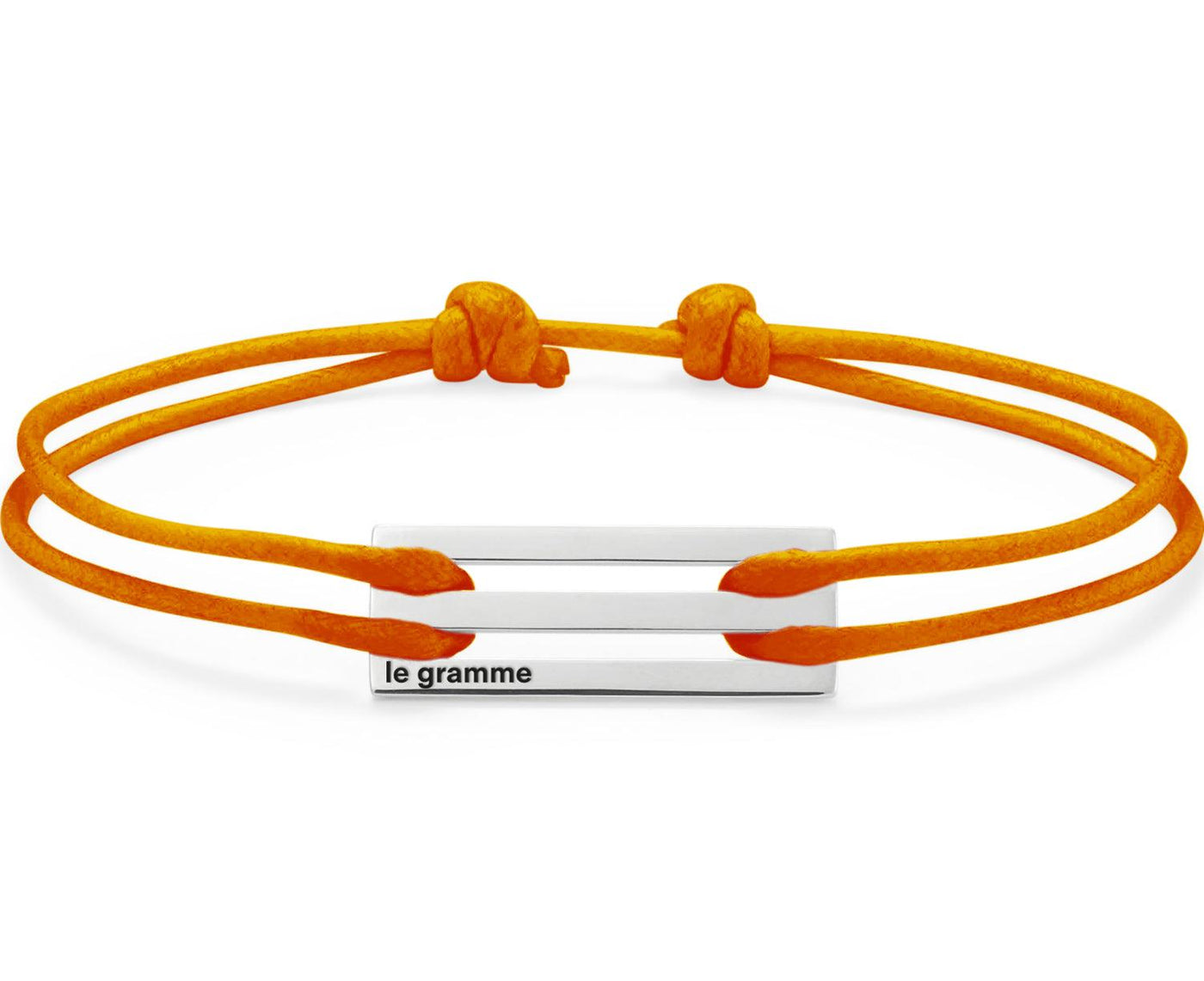 perforated orange cord bracelet le 2.5g