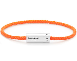 bracelet câble nato orange le 7g