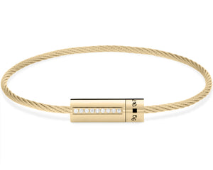 cable bracelet with diamonds le 9g