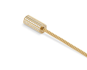 bracelet câble octogone le 9g serti diamants