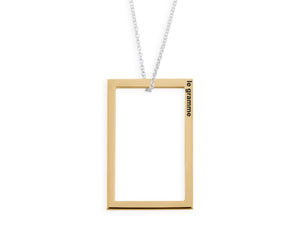 rectangle necklace le 2.7g
