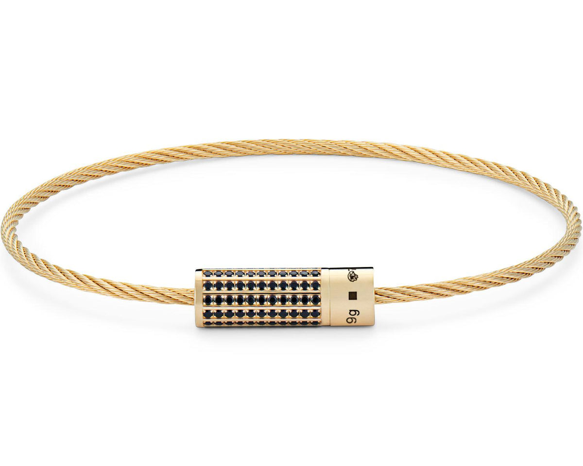 bracelet câble le 9g serti diamants