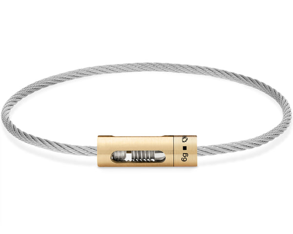 perforated cable bracelet le 6g – le gramme