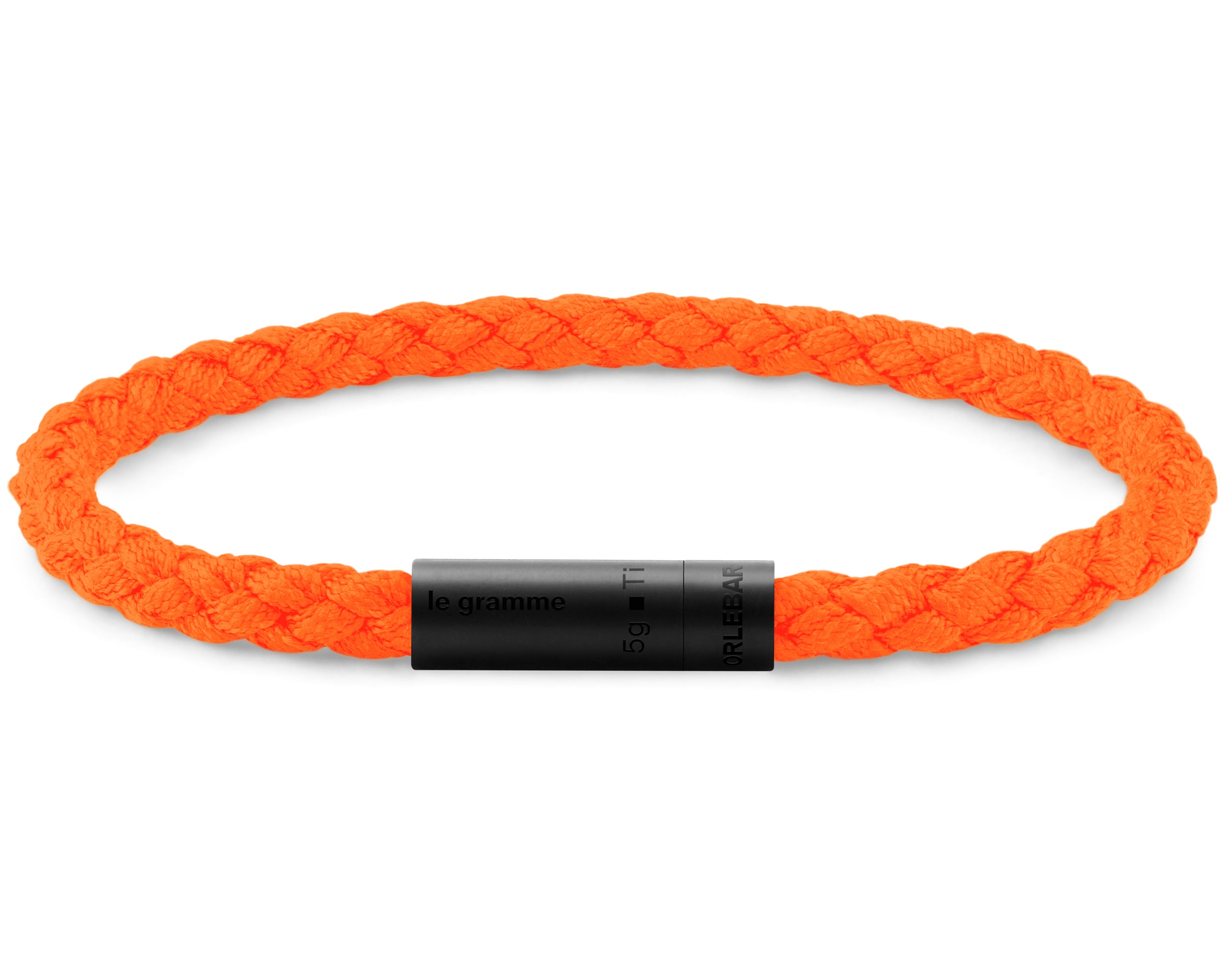 bracelet câble nato orange fluo orlebar brown le 5g