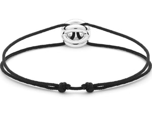black interlaced cord bracelet le 3g