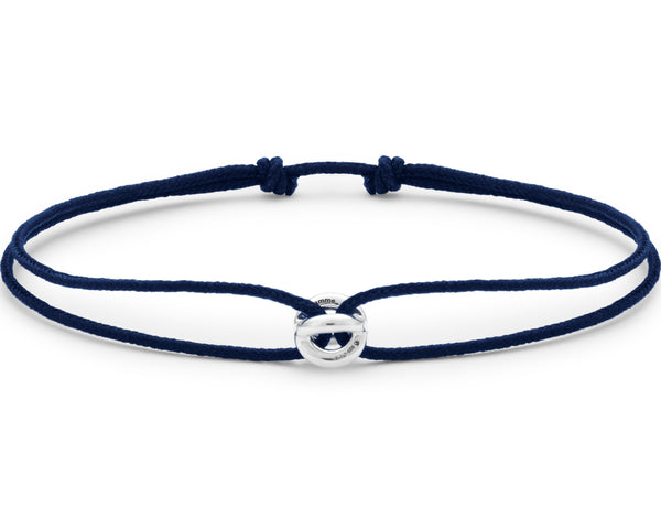 navy blue interlaced cord bracelet le 1g