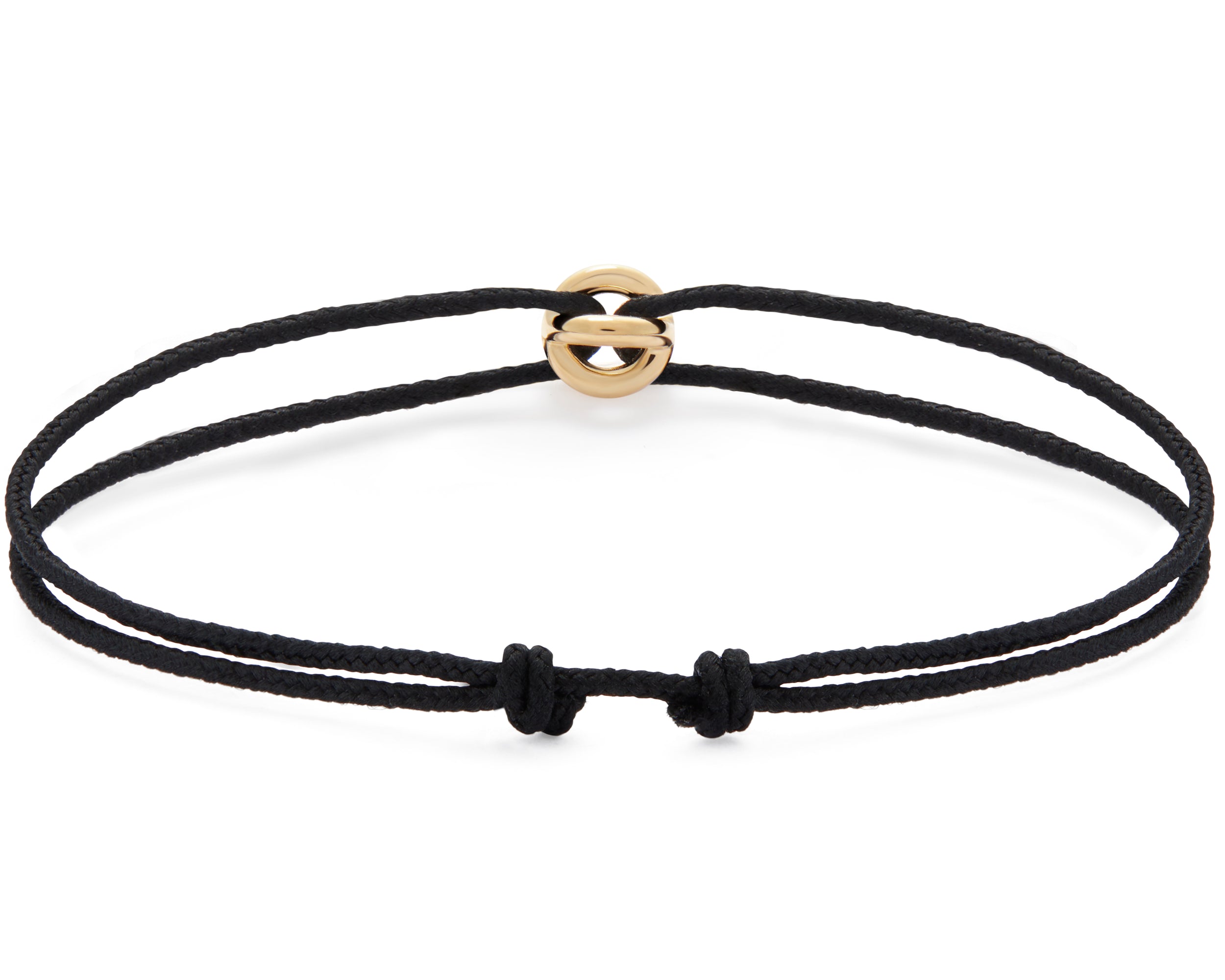 black interlaced cord bracelet le 1g