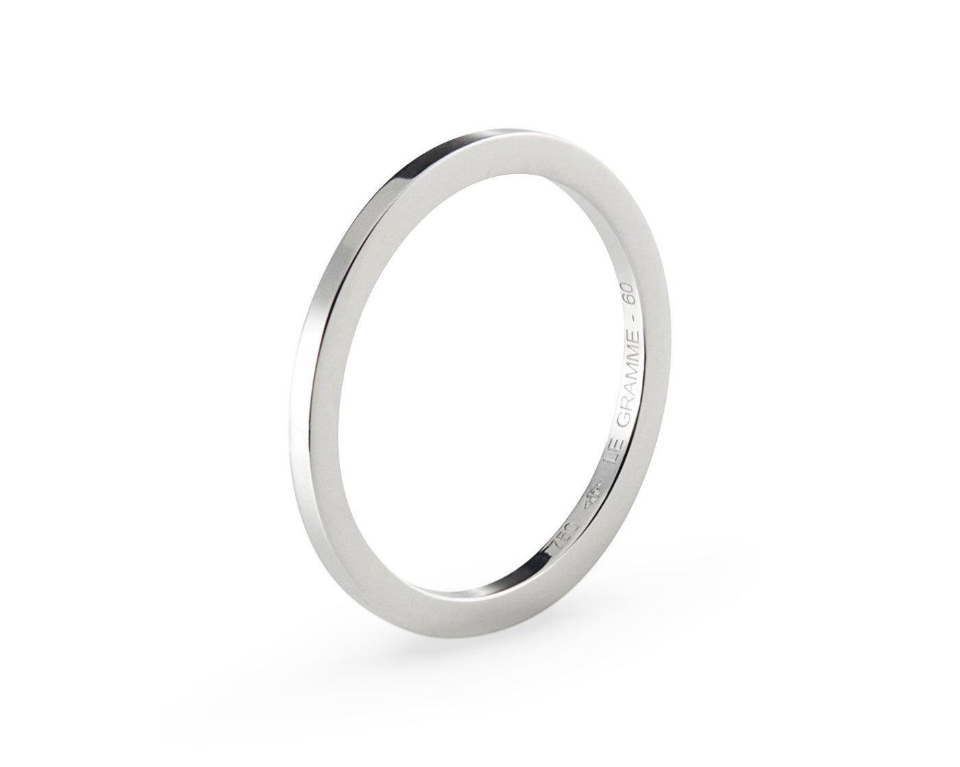 bague ruban 2mm la 3g