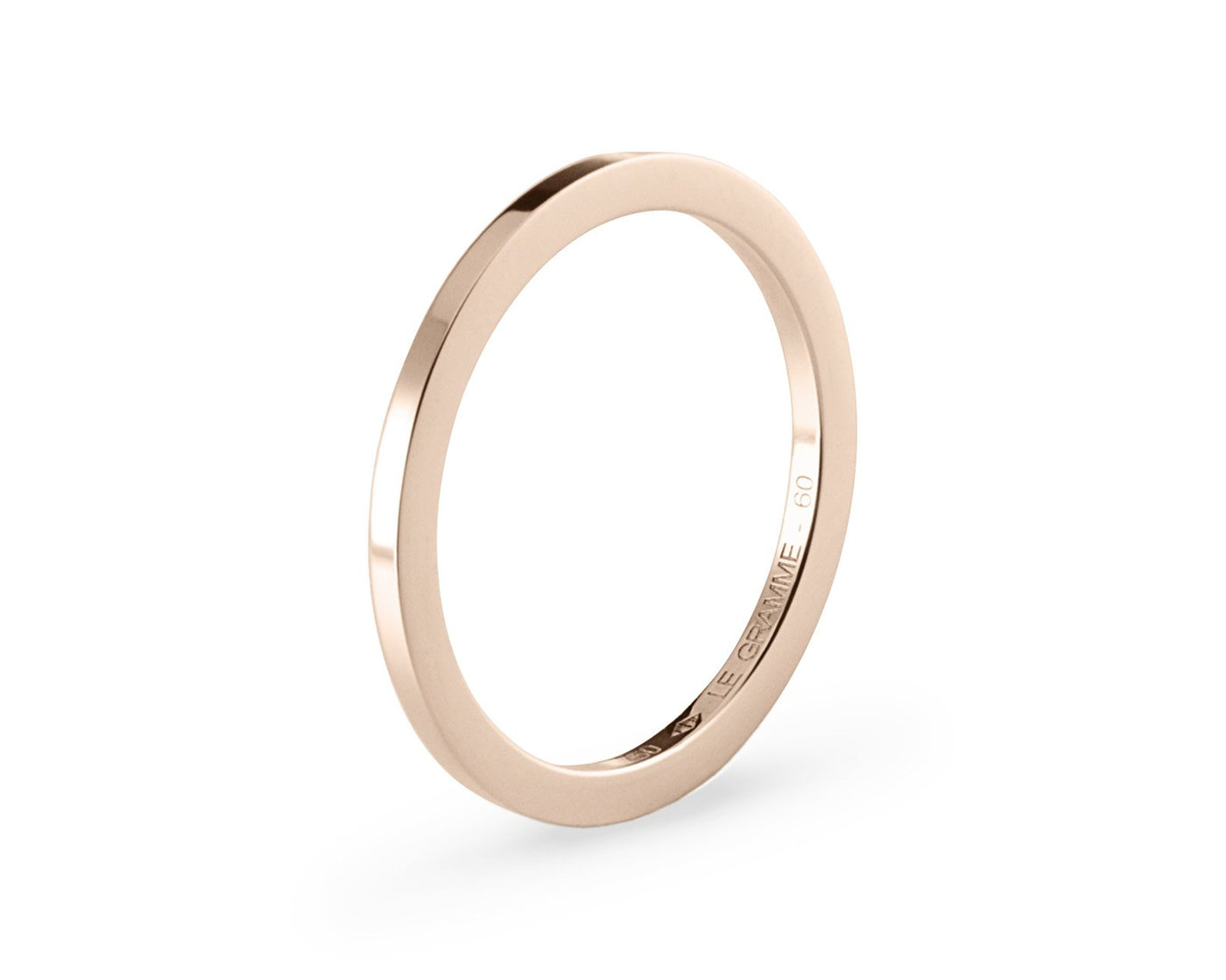 bague ruban 2mm la 3g