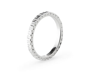 2mm ribbon ring with diamonds la 3g