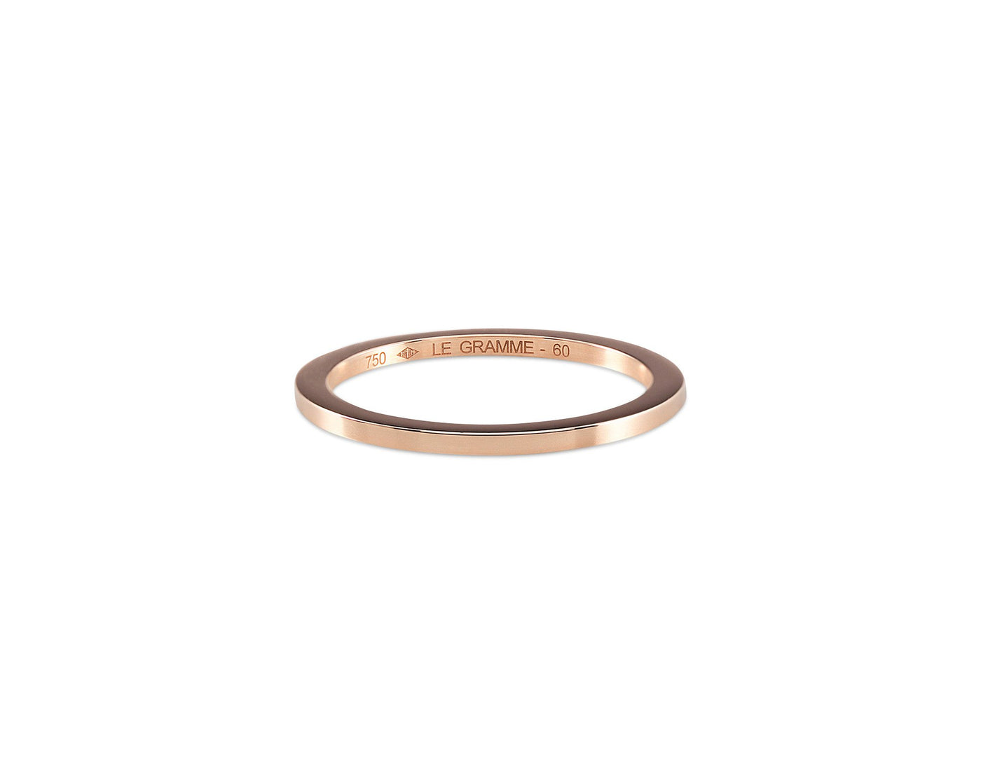 bague ruban 2mm la 3g