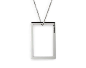 rectangle necklace 2.6g