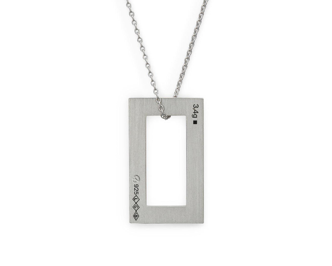 rectangle necklace 3.4g