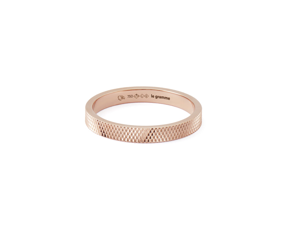 bague ruban moleté la 4g