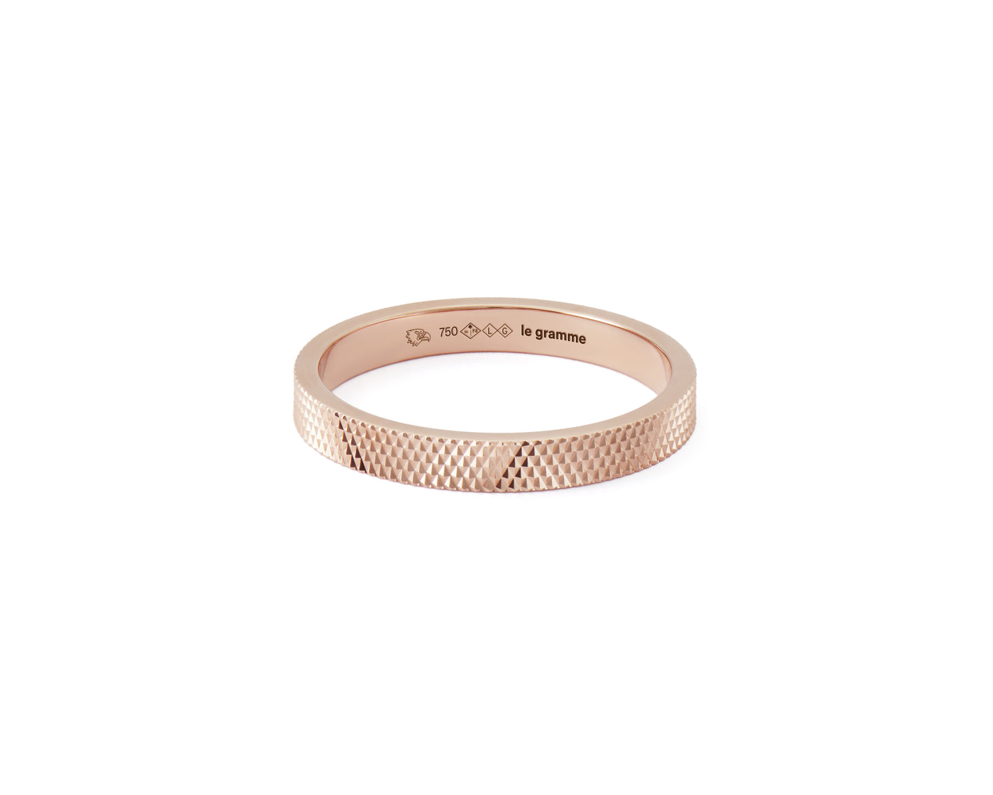 bague ruban moleté la 4g