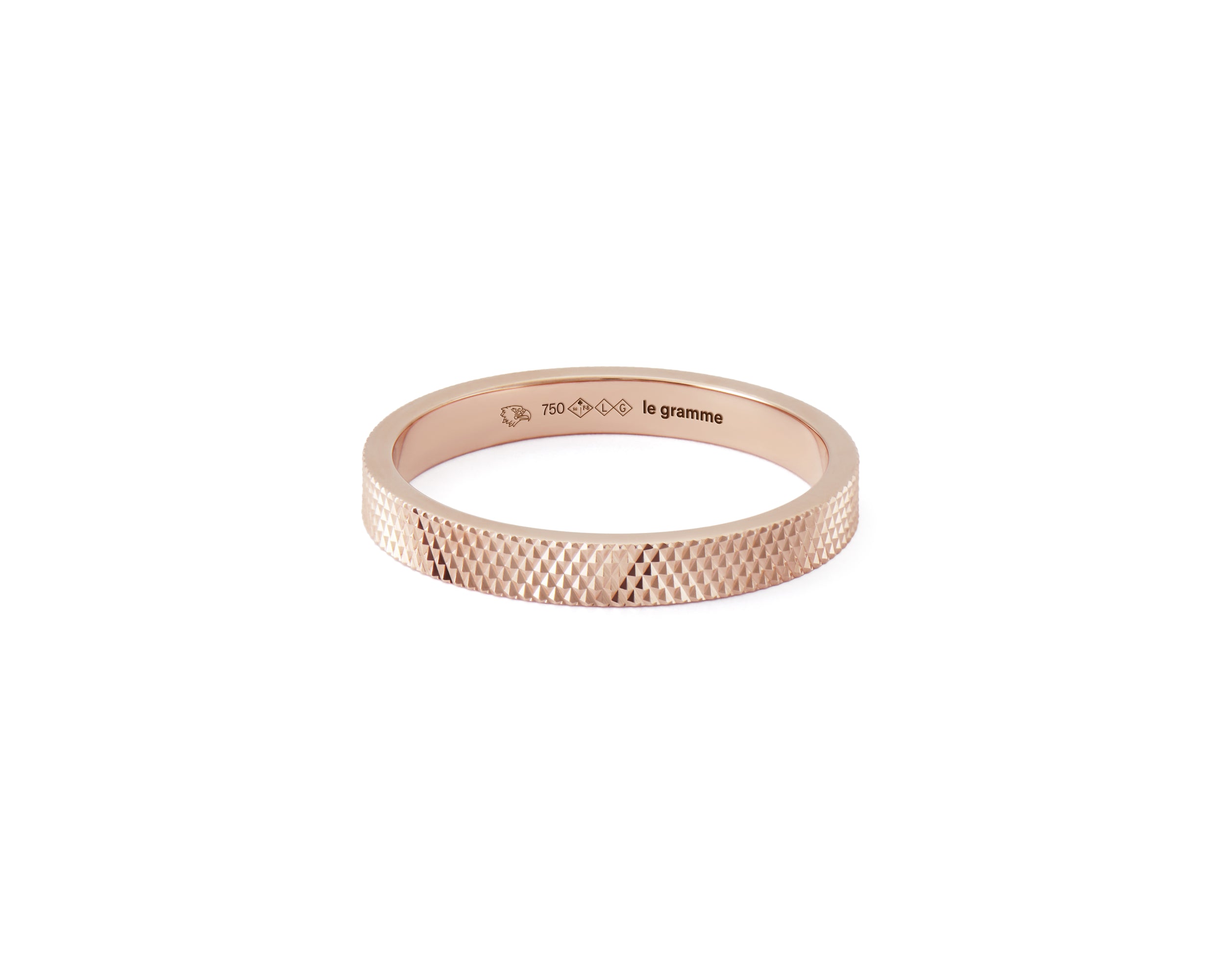 bague ruban moleté la 4g