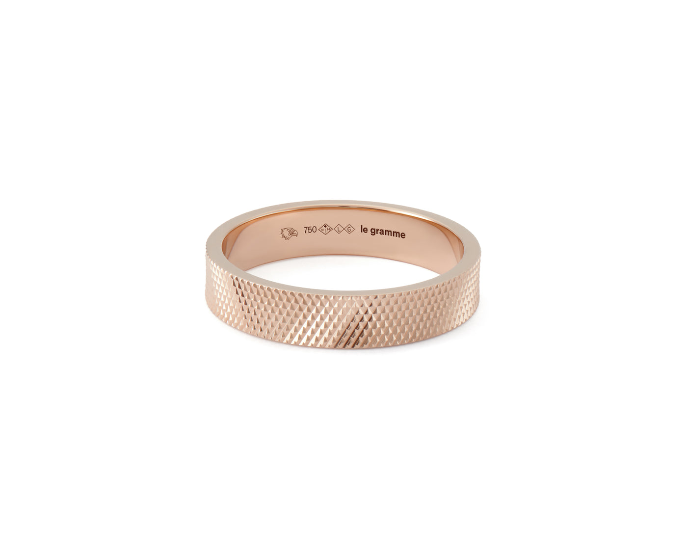 bague ruban moleté la 6g