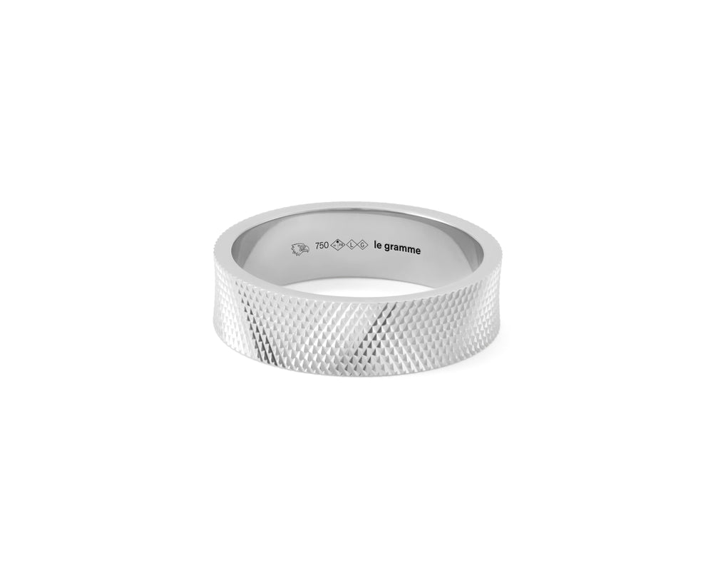 bague ruban moleté la 8g