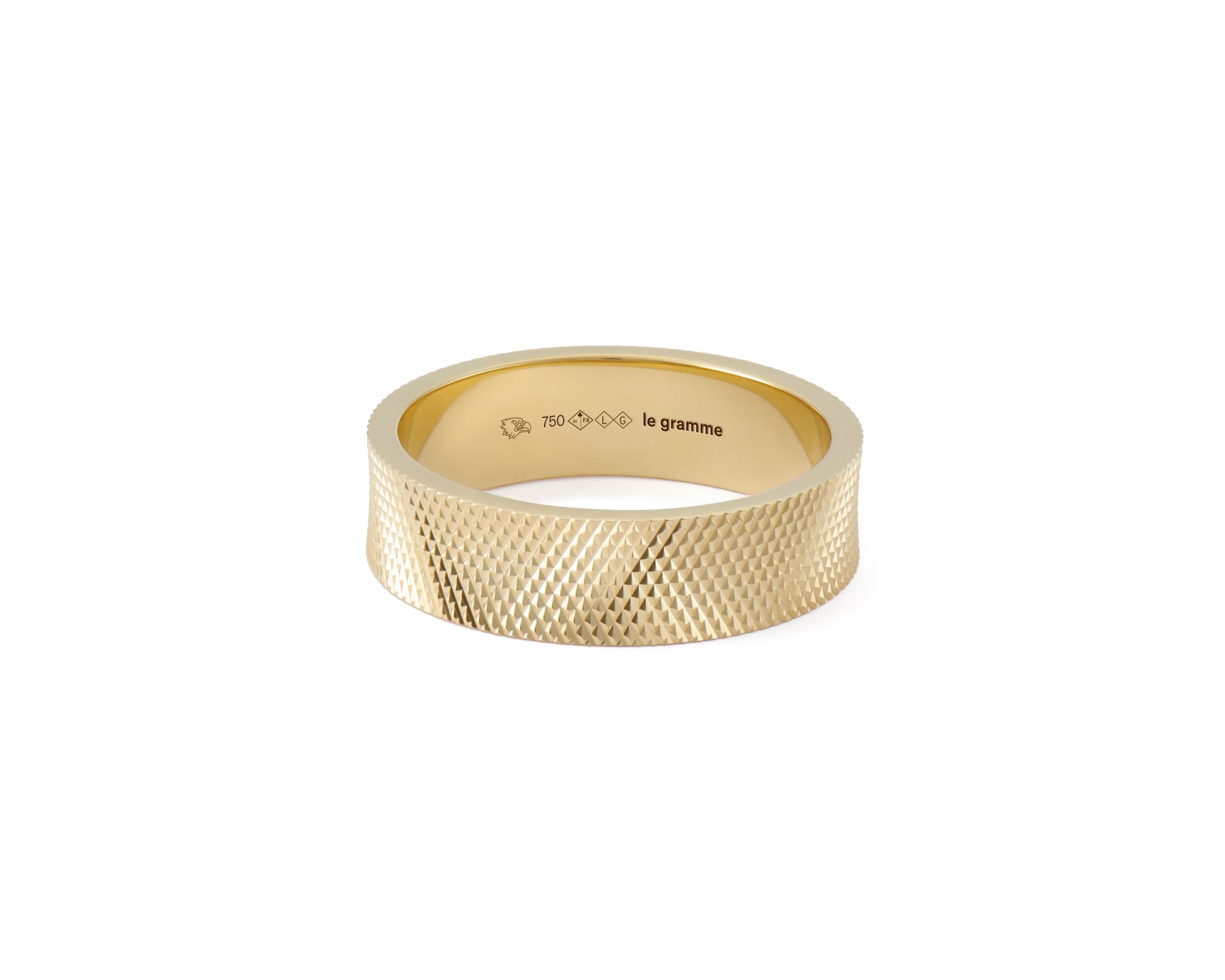 bague ruban moleté la 8g