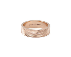 bague ruban moleté la 8g